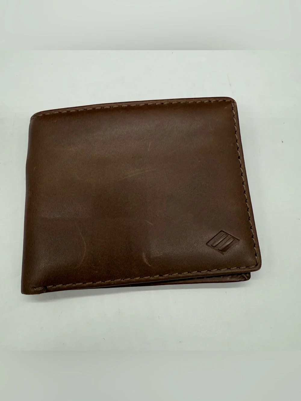 Joseph Abboud Mens Brown Genuine Leather Bi-Fold Wallet